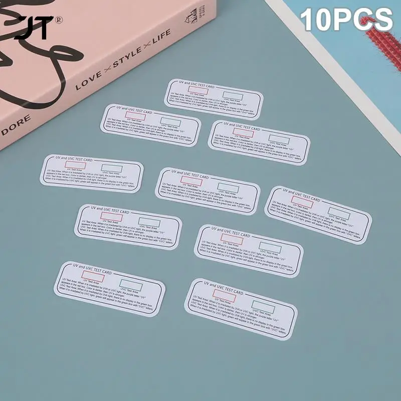 

10pcs Light Test Cards UVA UVC Test Cards Light Wavelength Indicator Cards