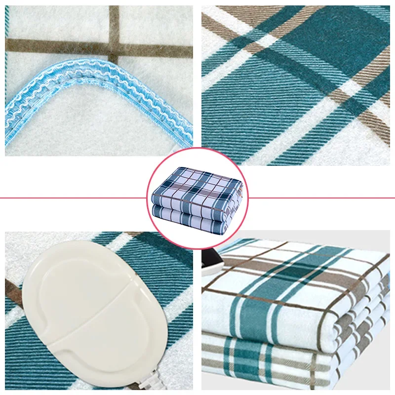 Electric Heating Blanket 220V Thicker Heater Double Body Warmer 180*150cm Heated Blanket Mattress Thermostat 110V Optional