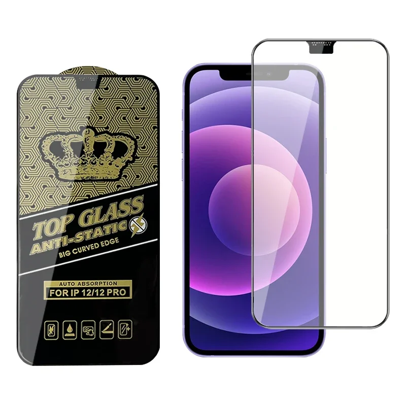 

50Pcs Full Coverage Tempered Glass Screen Protector for iPhone 14 15 Pro Max 13 12 11 X XS XR 7 14 15 Plus 8 Film Protection