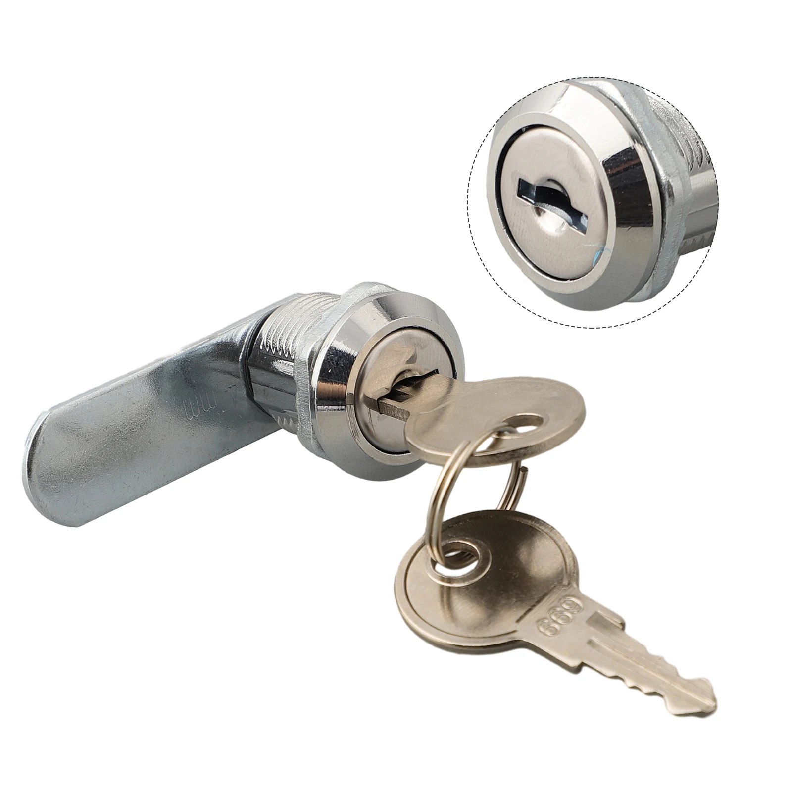 Mailbox Lock Zinc Alloy Switch Cabinet Mechanical Door Lock Letterbox Lock Office Lock Cabinet Locker Cam Lock With 2 Keys