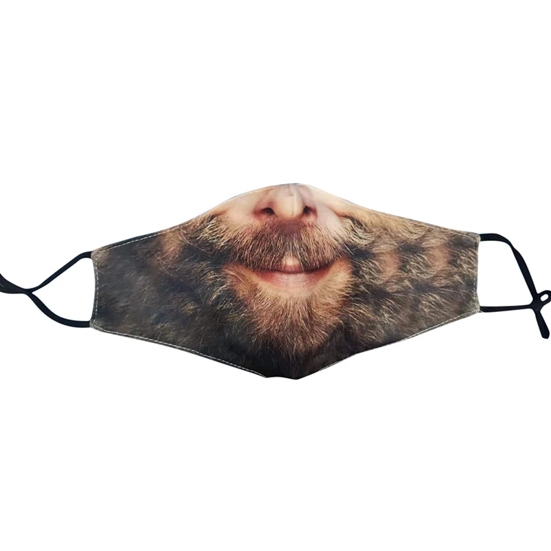 Mask Quirky Humorous Personality Imitating Facial Expressions 3D Three-dimensional Cotton Cloth Non Disposable Halloween Party