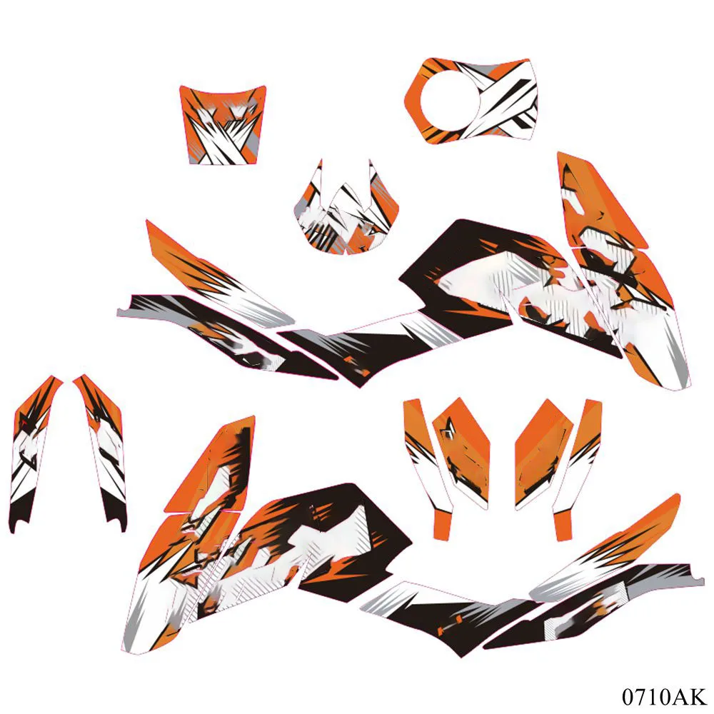 Für KTM DUKE 125 200 390 2013 2016 Volle Grafiken Decals Aufkleber ...