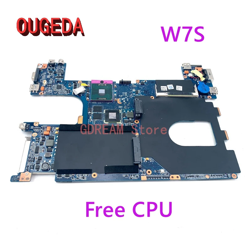 

OUGEDA For Asus W7S laptop motherboard free CPU video card onboard DDR2 main board full tested