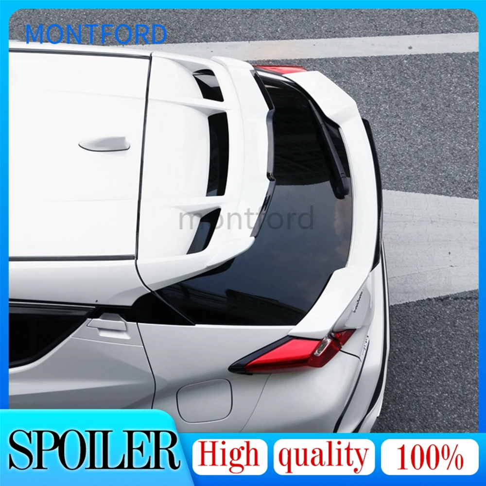 

Car Accessories For Toyota C-HR CHR 2017 2018 2019 ABS Plastic Unpainted Primer Color Rear Trunk Boot Lip Wing Roof Spoiler