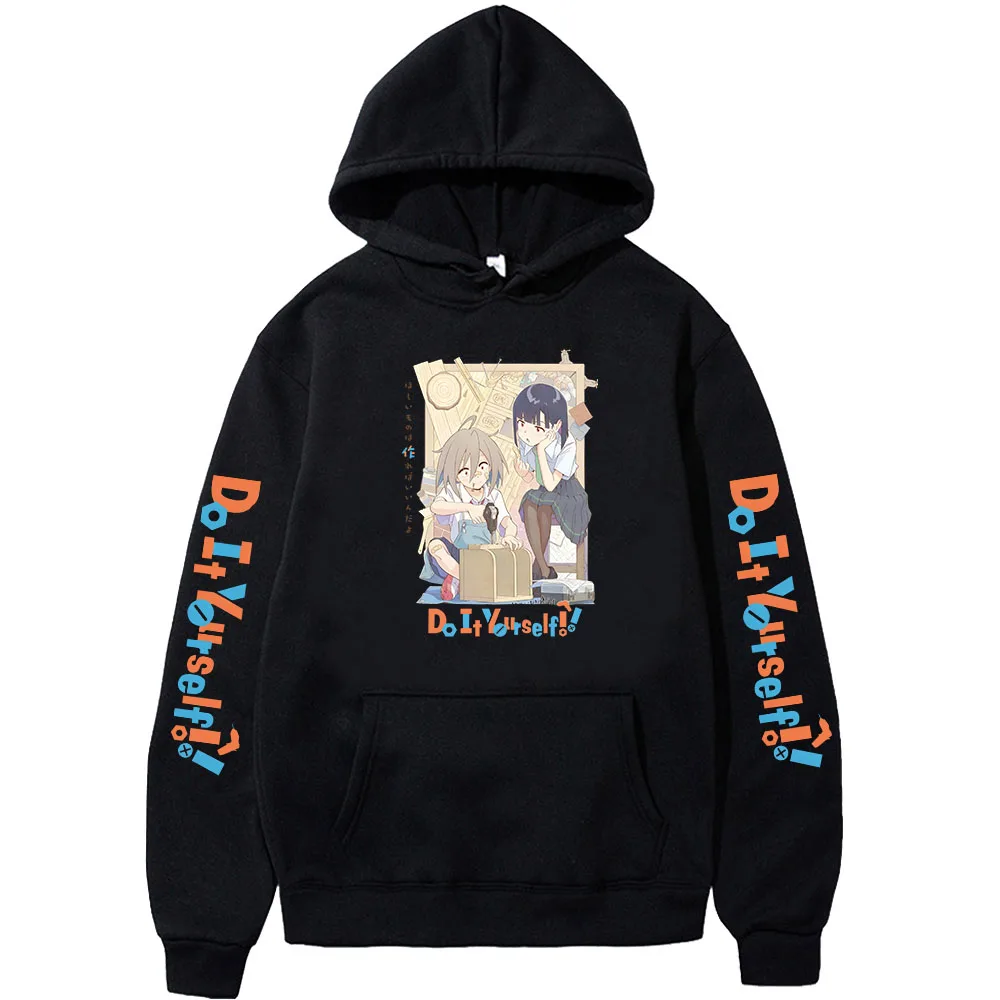 

Do It Yourself Serufu Yua Anime Hoodies Manga Sweatshirts Cute Pocket Streetwear Cartoon Fleece Kawaii Kids Clothes Boys/girls