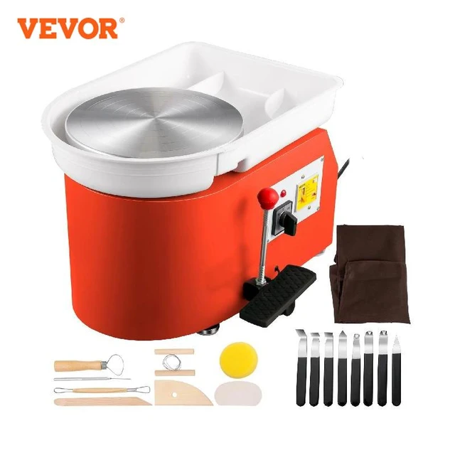 VEVOR Mini Pottery Wheel Machine With Turntable Trays Electric Pottery Tool  30W for Home & School Pottery Clay DIY Ceramic Work - AliExpress