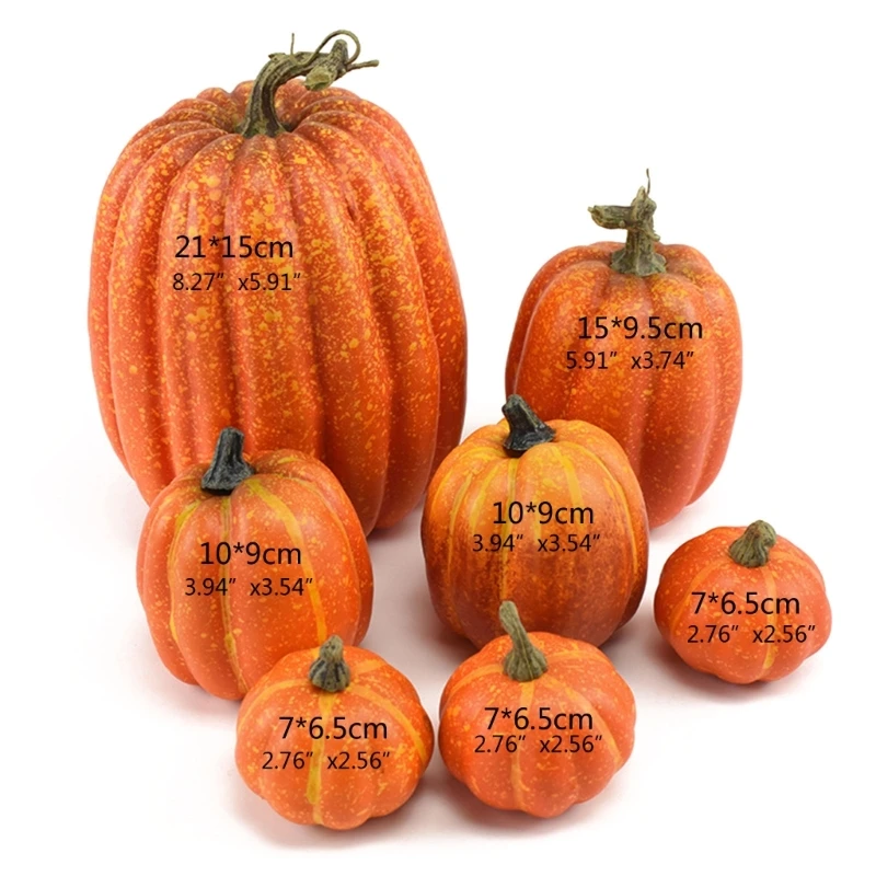 Outdoor Halloween Decor Foam Pumpkins for Spooky Yard Display with Different Sizes Shimmering Design DIY Halloween Decor