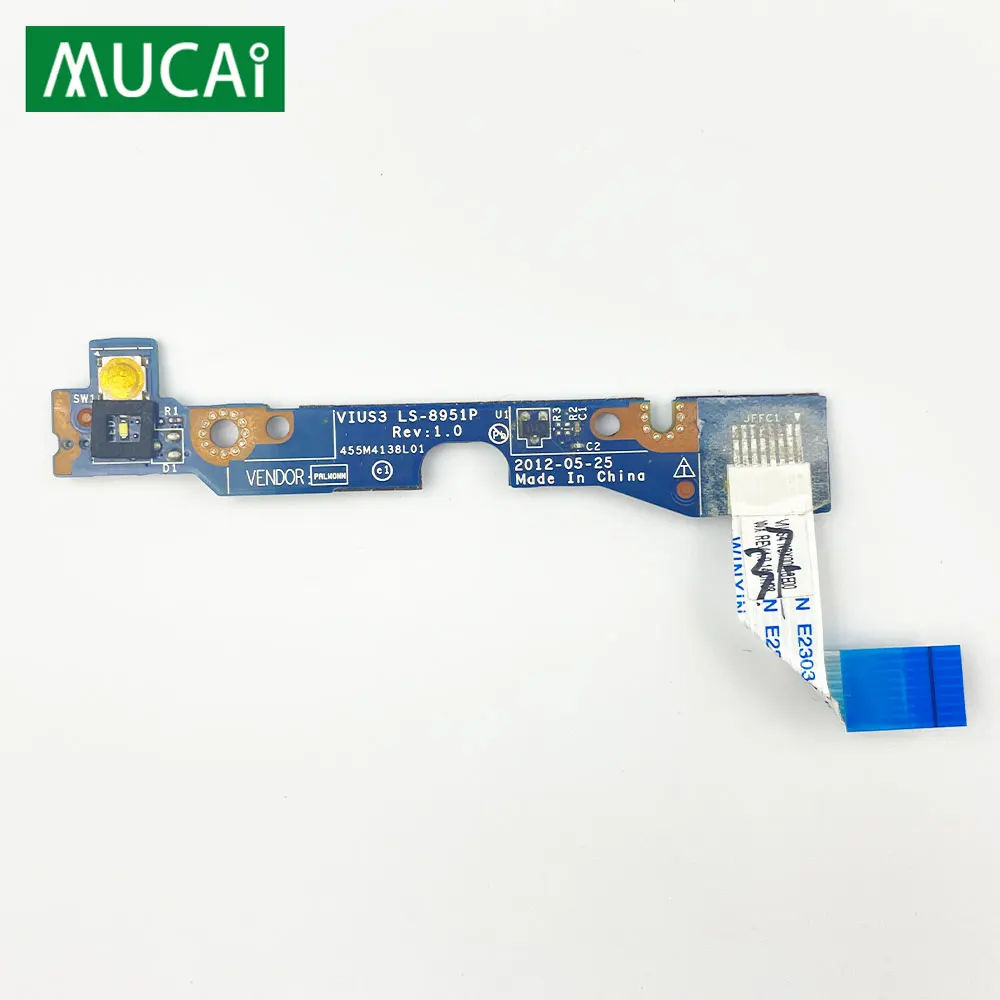 

For Lenovo S300 S310 S400 S405 S410 S415 S40-70 laptop Power Button Board with Cable switch Repairing Accessories VIUS3 LS-8951P