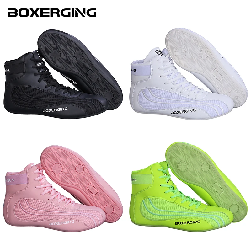 Description Picture 5 of itemProfessional Wrestling Boots Men Boxing Shoes Equipment Non-Slip Comfortable Women Sneakers Breathable Adult Wrestling Shoes