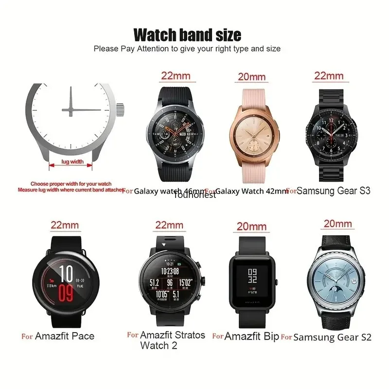 Quick Release Universal Milanese Stainless Steel Watchband Strap Bracelet