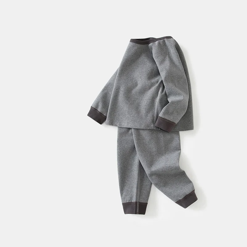 

2024 Spring Autumn Kids Baby Boys 2PCS Sleepwears Set Cotton Long Sleeve Tops Loose Soft Pants Suit Toddler Boys Homewears