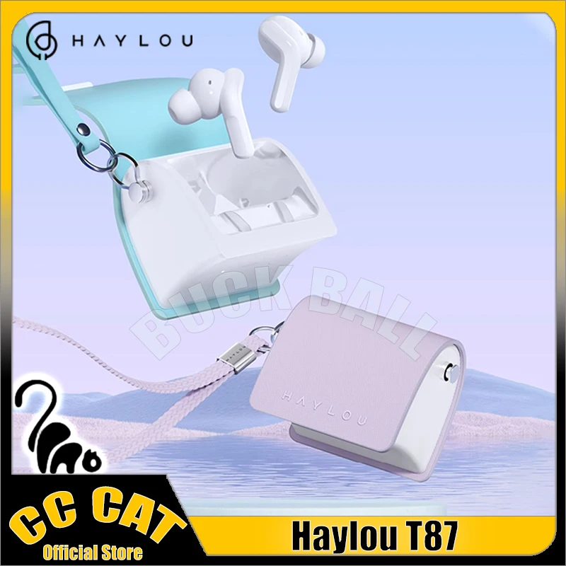 

Haylou T87 Bluetooth Earphone Wireless Earphones Anc Active Noise Reduction Headphones In-Ears Earbuds Long Endurance Headsets