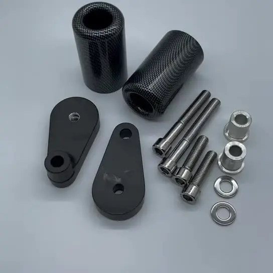 Valbeveiliging voor motorfietsen Uitlaat Frame Sliders Valblokken Falling Protector VOOR KAWASAKI ZX6R ZX-6R 2000 2001 2002 2003 2004 2005 2006-2020 ( Kleur : Oranje