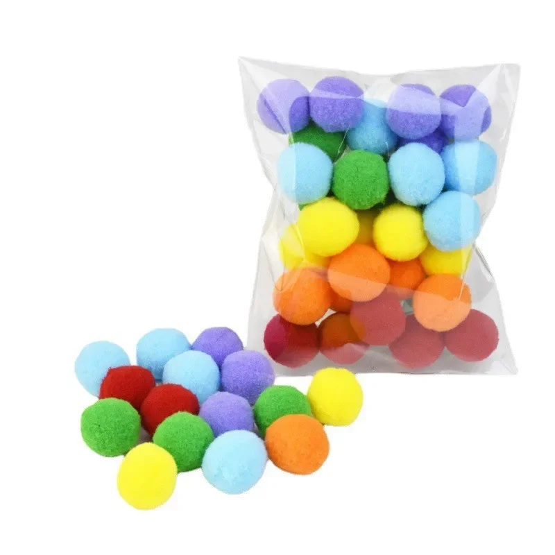 

Cat Interactive Stretch Toys Pet Chew Toys Cat Elastic Plush Ball Toys Colorful Cute Balls Cats Accessories