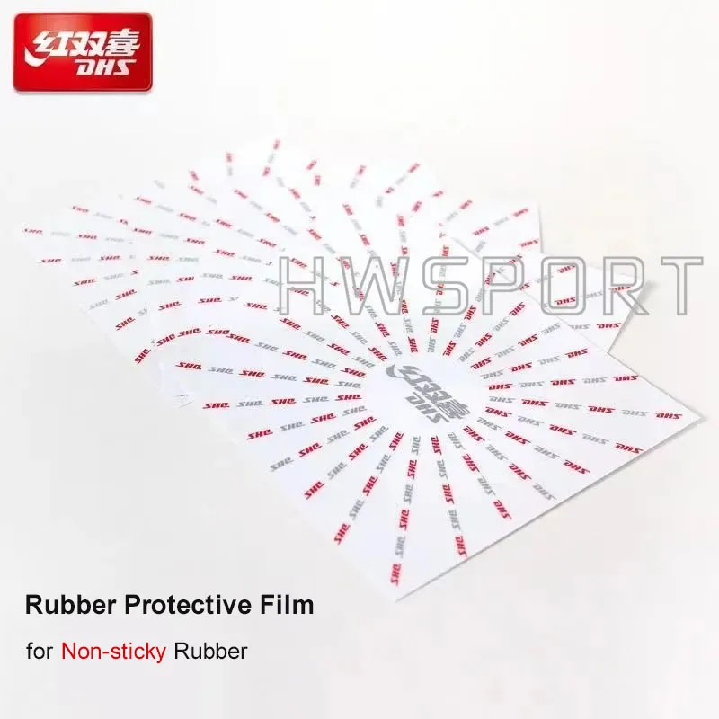 DHS Table Tennis Rubber Protector Film 2 Pcs for Non-sticky Sticky Rubber Ping Pong Accessories table tennis protector