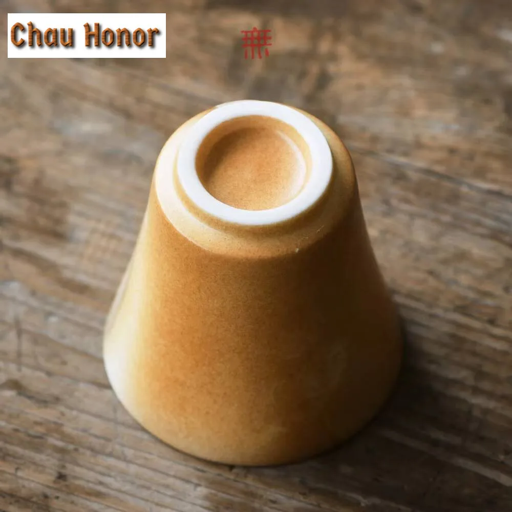 120ml Antique Soda Galze Coarse Teacup Dunhuang Wall Painting Flying Drum Master Cup Creative Tea Pair Set of Cups Teaware Gift