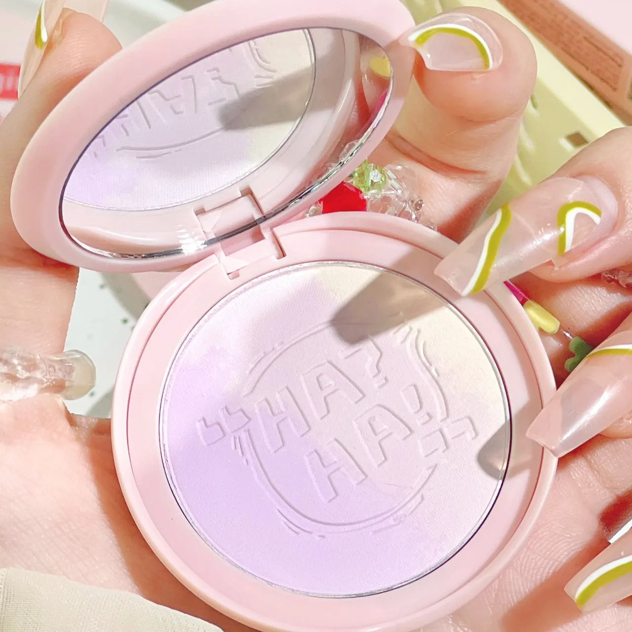 Matte Highlighter Blush Palette Pearly Blush Shiny Eyeshadow Multifunctional Face Makeup Palette Female Cosmetics