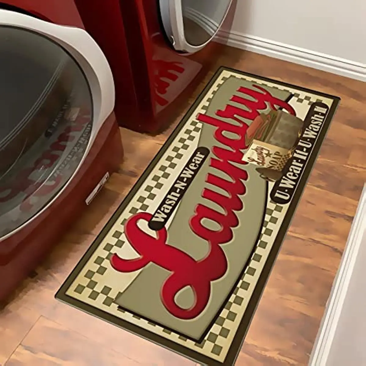 Laundry Room Rug Runner, Non Slip Laundry Mats, Super Absorbent Mudroom  Runner, Farmhouse Kitchen Floor Mat, Bathroom Laundry Room Decor  Accessories - Temu