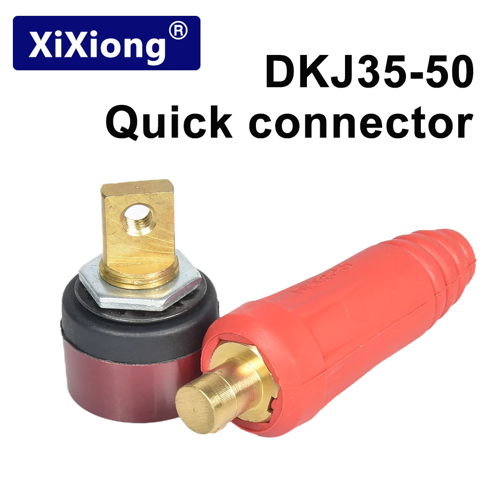 Welding machine quick connector 250/315 plug male/female DKJ35-50 52mm rear panel special socket tig welding accessories