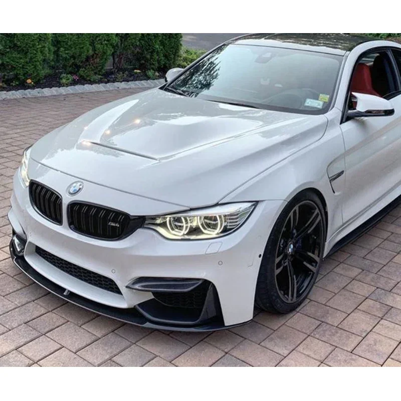 For BMW 3 Series F30 2012 2013 2014 2015 M3 M4Style Front Bumper Lip Spoiler Diffuser Guard Protector Car BodyKit Car Exterior Accessories