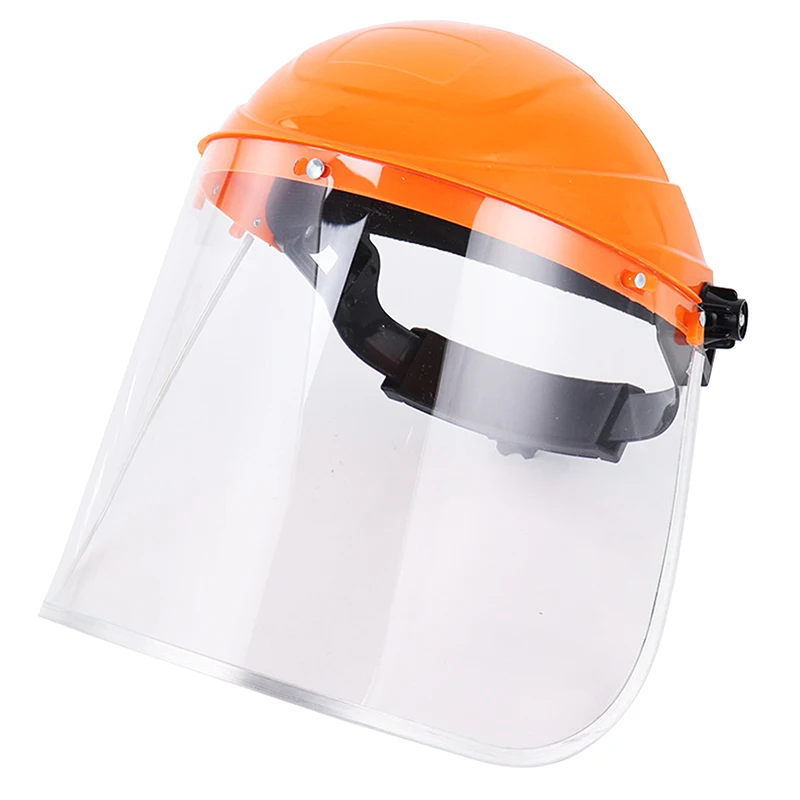 New Transparent Full Face Shield Safety PC Head-mounted Eye Screen Hat Eye Protection Face Mask Motorcycle Mask Equipments face shield
