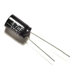 20PCS 450V 4.7uF 450VDC 4.7MFD Aluminum Electrolytic Capacitor 8*12mm Radial 4.7mf450v 4.7uf450v 450v4.7mf 450v4.7uf