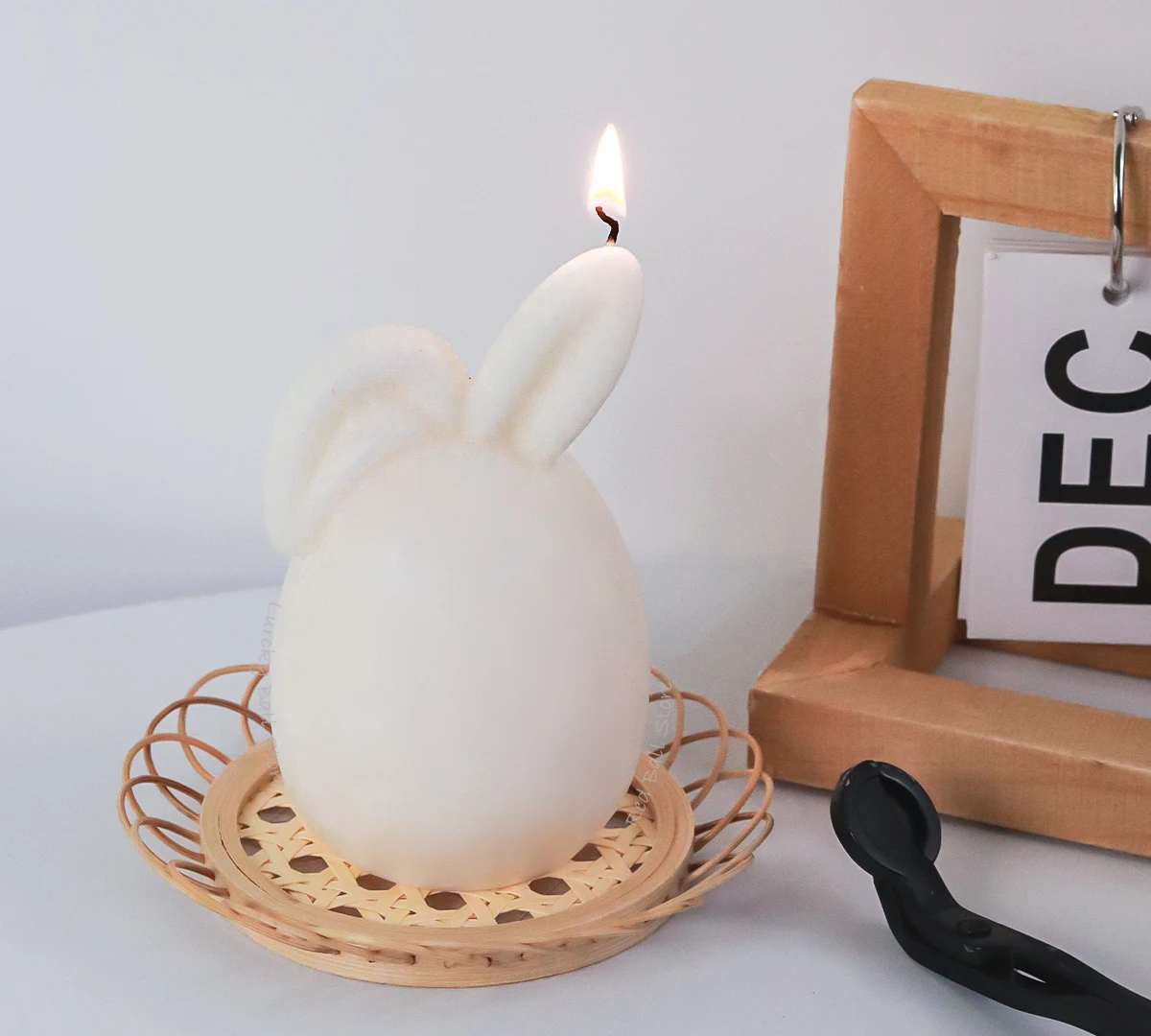 Augesak 2 Pezzi Stampi in Silicone Coniglio per Candele, Stampi in Silicone per Conigli Pasquali 3D, Stampi in Silicone per Colata di Pasqua, Stampo
