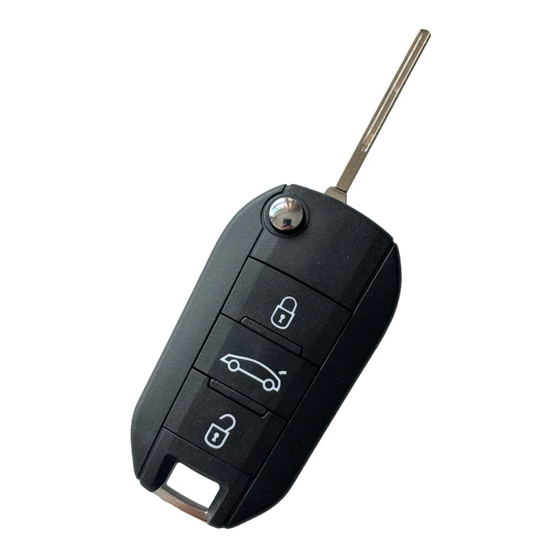 TX009001 Aftermart для Peugeot Citrone Flip Remote Key 3 Button 433MHz 4A Chip