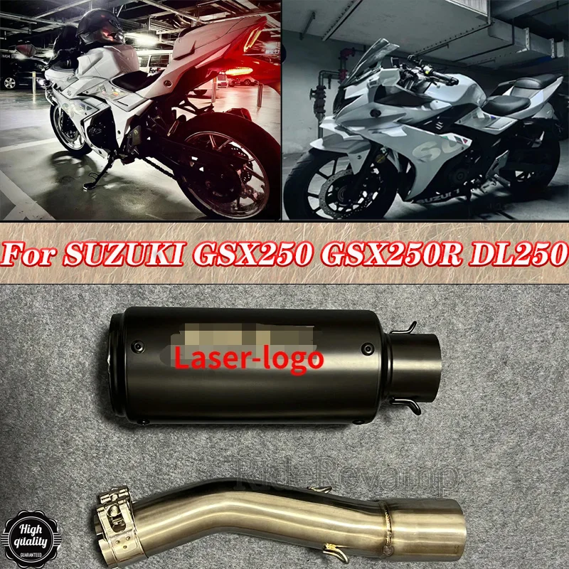 ForSUZUKIGSX250GSX250RDL250MotorcycleExhaustSCMufflerFullSystemsEscapeMotoSlipOn