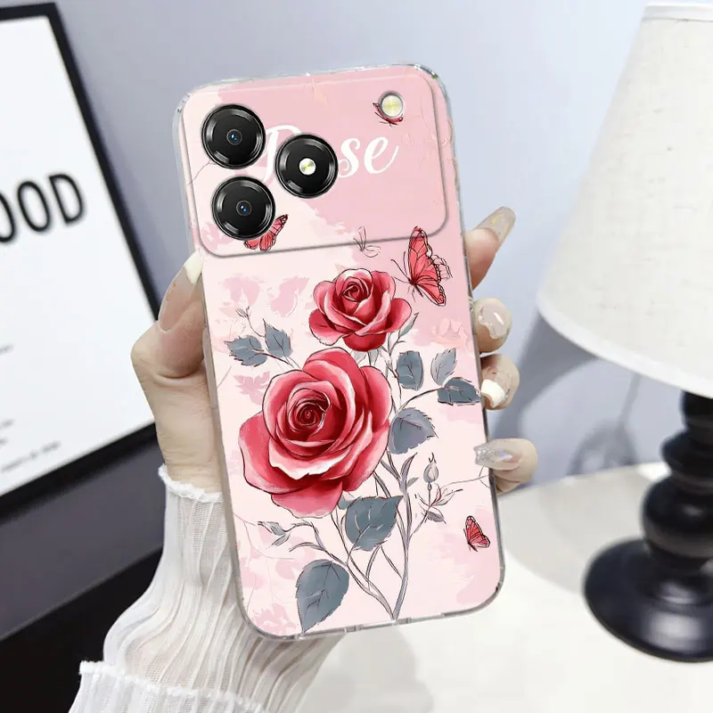Marble Clear Soft Silicone Protective Phone Case