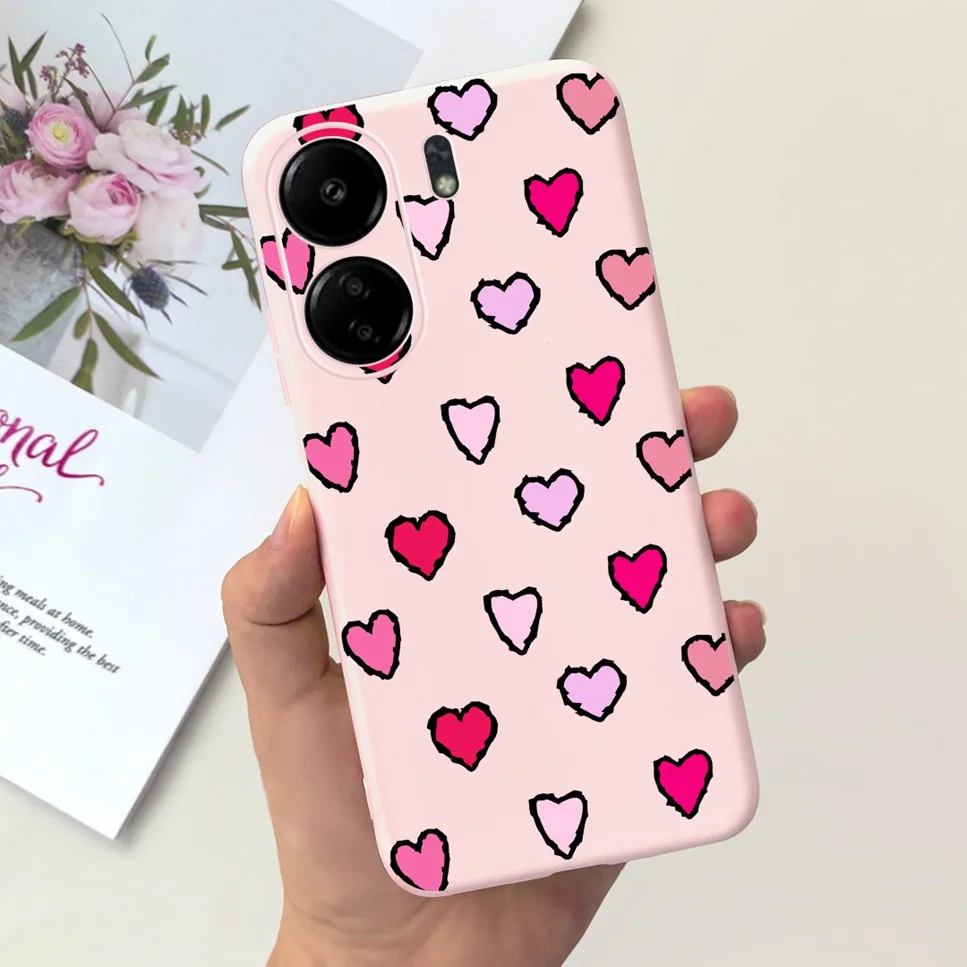 For Xiaomi POCO C65 Case Cute Cartoon Cat Painted TPU Silicone Back Cover For Xioami POCO C65 POCOC65 C 65 6.74 Phone Case Funda