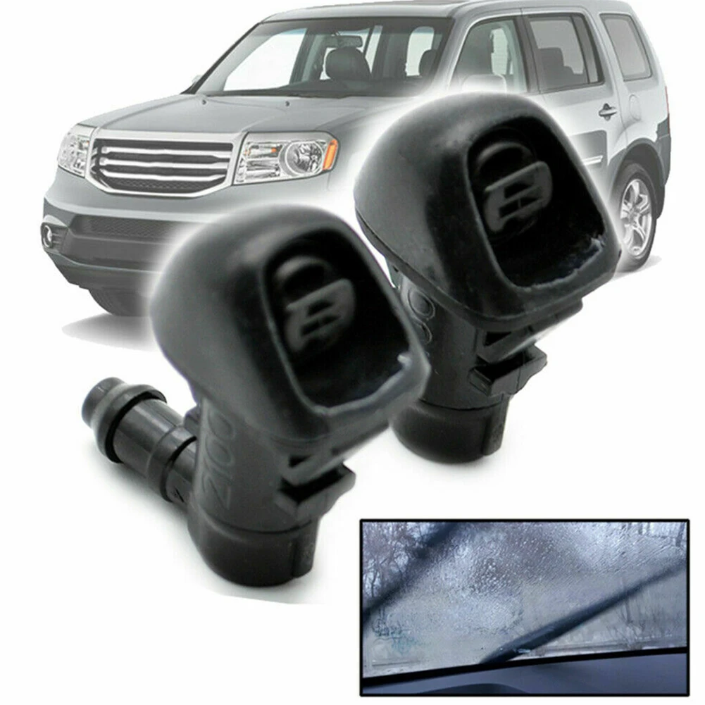 2pcs Car Front Windshield Washer Nozzles Jet Sprayer For Honda Pilot 09