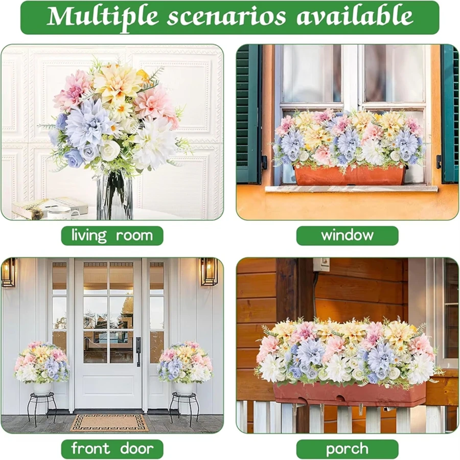 Artificial Dahlia and Hydrangea Bouquet 6