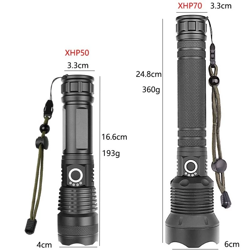 50000    Led  Usb  ġ, XHP70 XHP50 18650  ͸ ߿ 