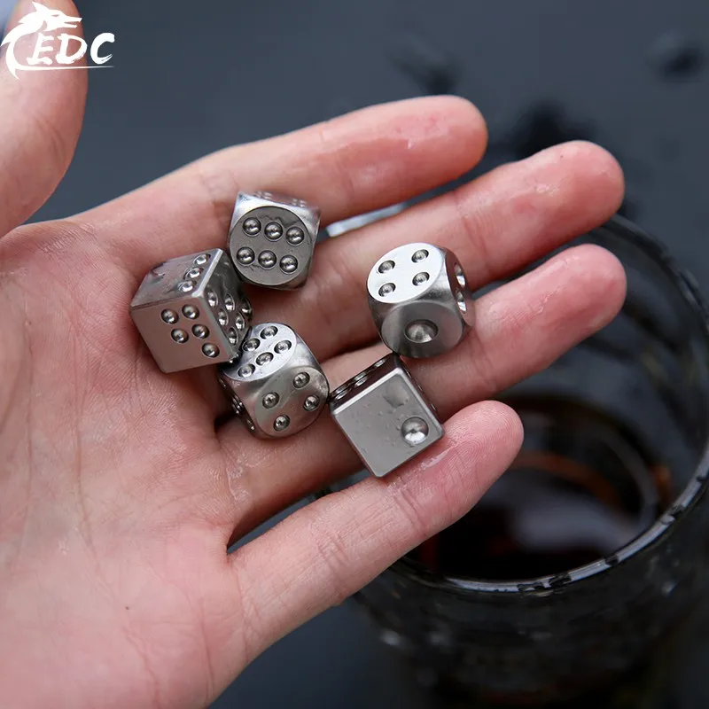 TC4チタン合金サイコロ,6面ラッキー冷却サイコロ,屋外EDC