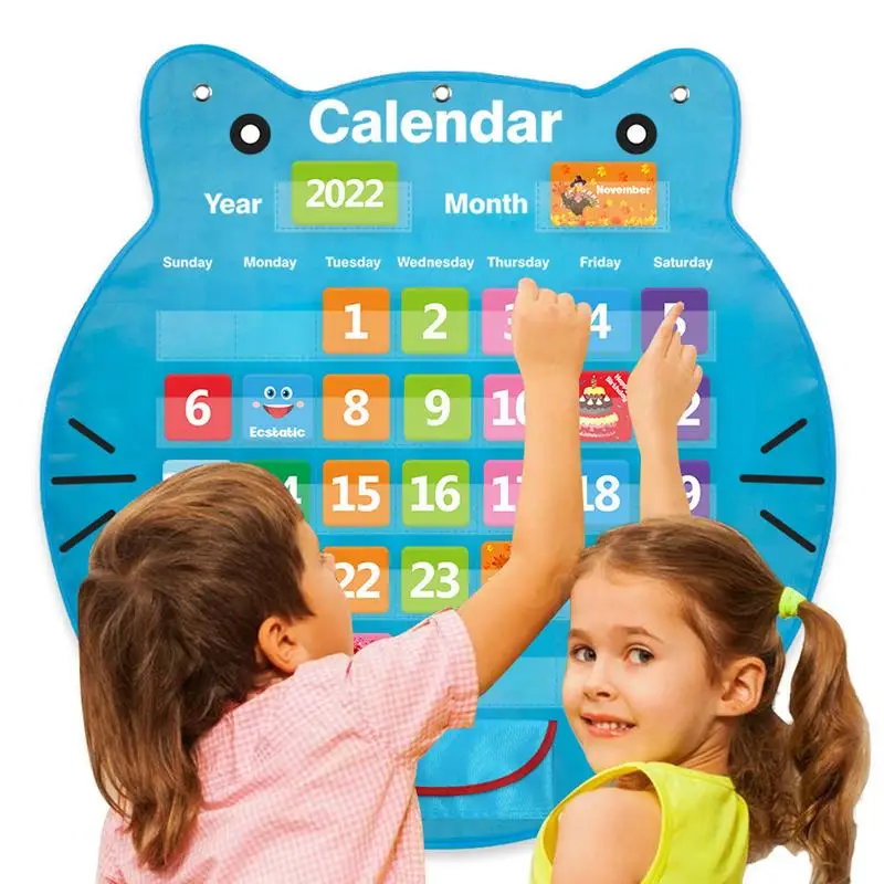 

Classroom Calendar Pocket Chart Classroom Cards Chart Pockets Daily Office Classroom Home Daily Education Classroom Supplies