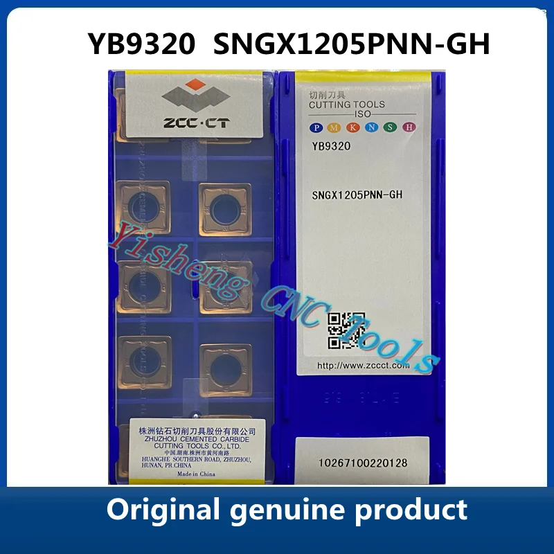 

Original genuine product ZCC CT SNGX YB9320 YBD152 SNGX1205PNN-GH Milling Cutter Inserts CNC cutting tools Original