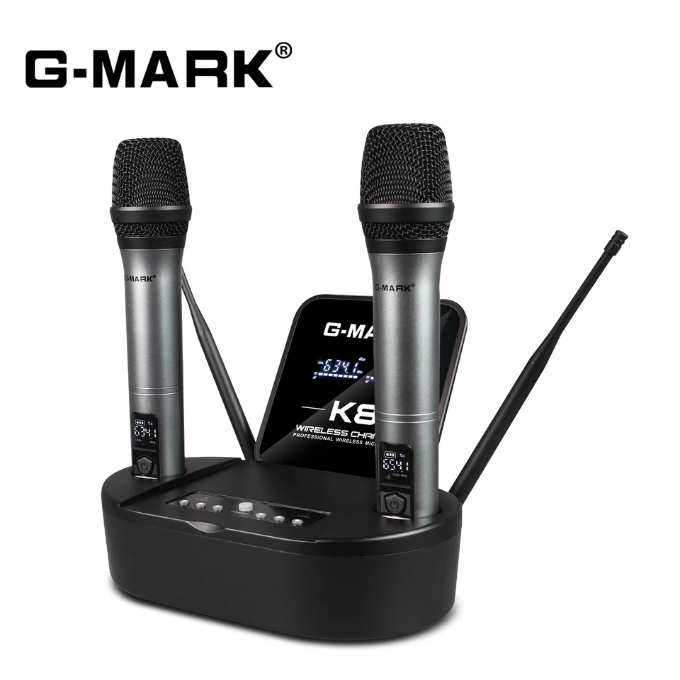 G-MARK K8 プロフェッショナル充電式 50 メートル有効距離デュアル