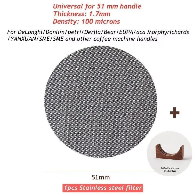 Enhanced Stainless Steel Coffee Puck Screen