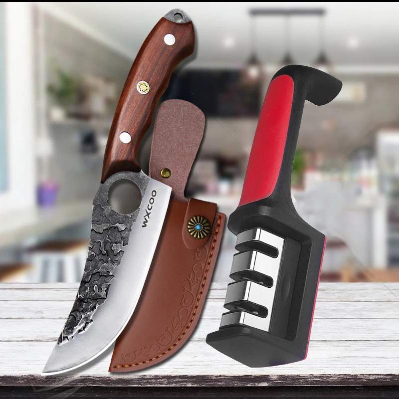 Knife with sharpener