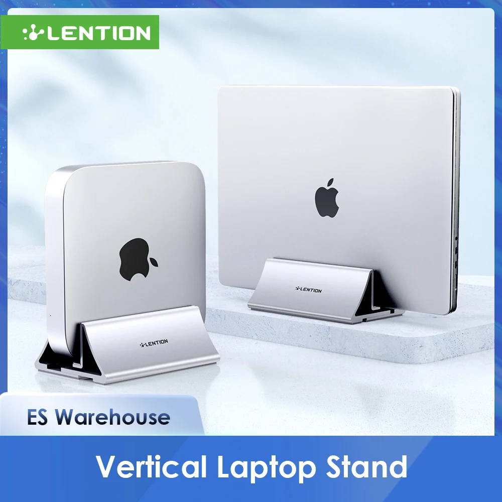 

Lention Vertical Laptop Stand Holder Foldable Aluminum Notebook Stand Laptop Tablet Stand Support For Macbook Air Pro PC 17 inch