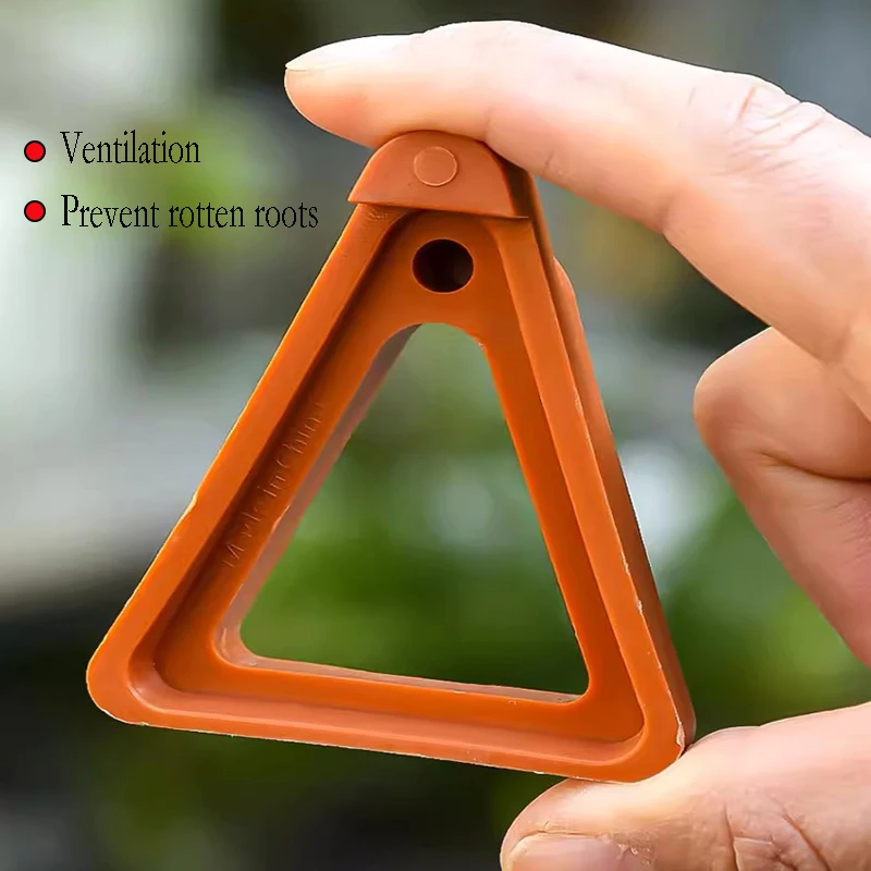 Plant Stand Wooden Flower Shelf Plastic Flower Pot 10PC Flower Pot Pad Foot Tray Bottom Support Plastic Base Bottom Pad High Support Green Plant Pot Breathable Anti-Rotten Root