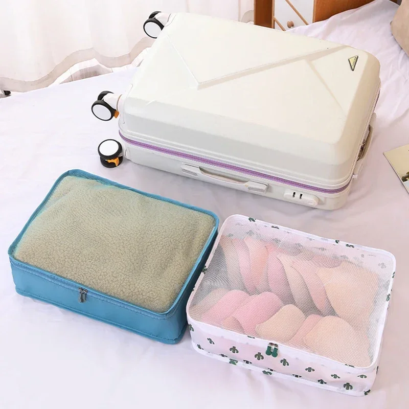 Large Capacity Travel Bag Suitcase Clothes Storage Organizer Mesh Bag Portable Luggage Organizers for Travel Clothing Storage