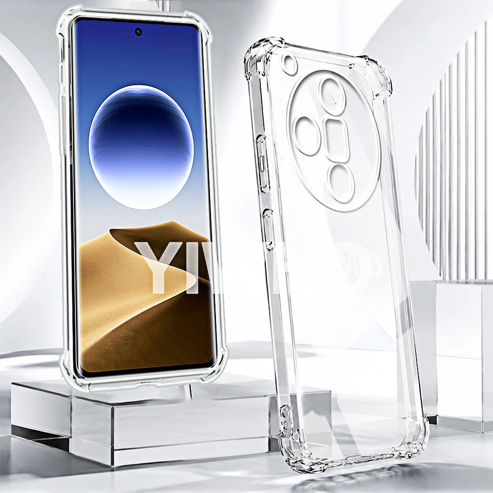 Transparent Shockproof TPU Phone Case - Full Protective Clear Back Cover