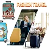 Thick Elastic World Map Luggage Protective Cover Zipper Suit For 18-32 inch Bag Suitcase Covers Trolley Cover Travel Accessories 3