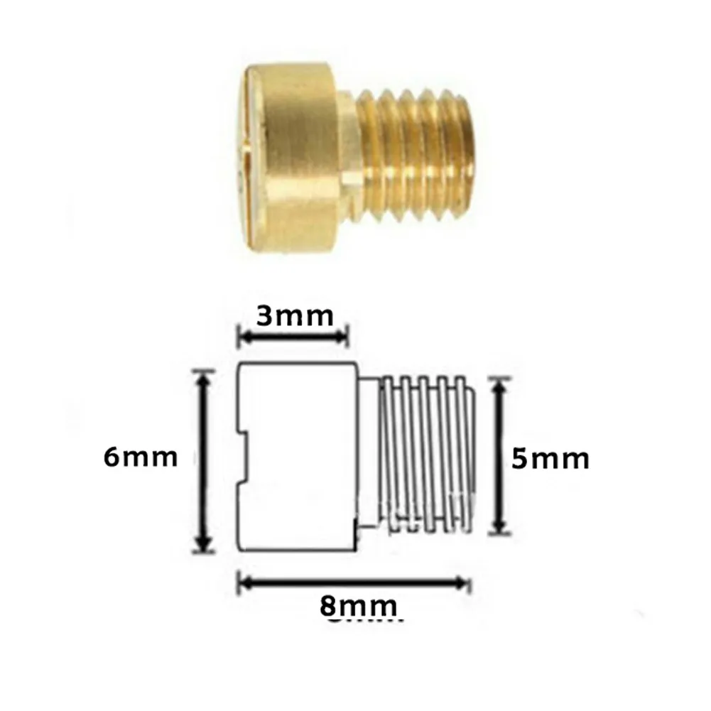 Carburetor Main Jet 25pcs Carburetor Main Jet M5 5mm Thread For Dellorto Carburetor