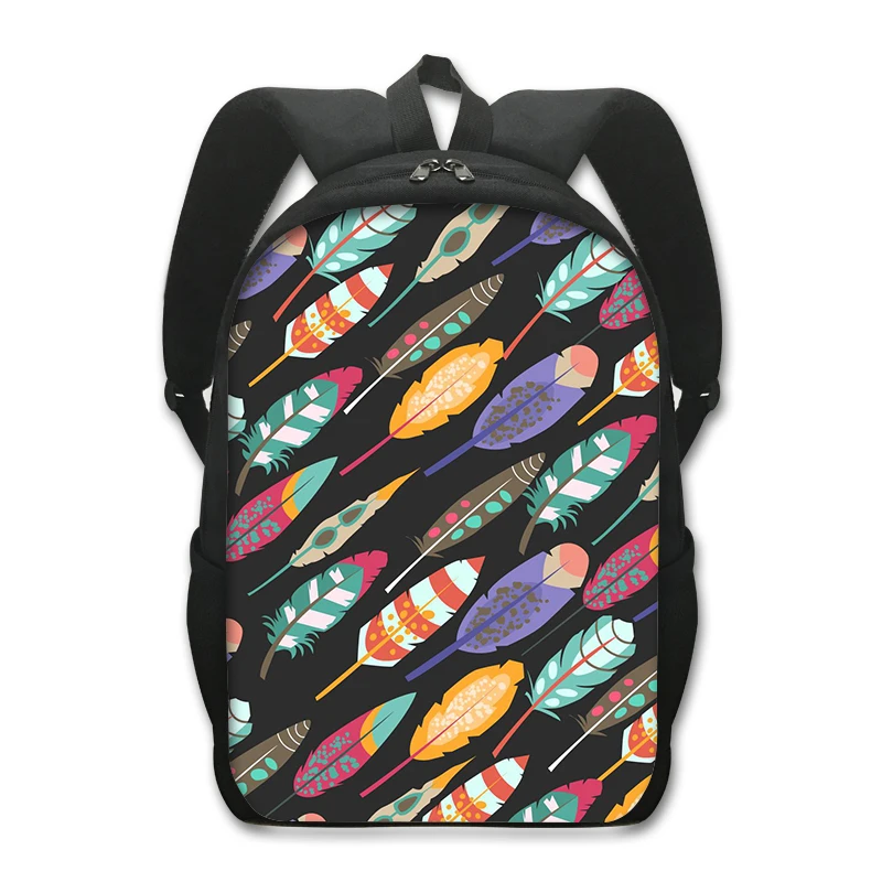 Angel Wings Feather Print Backpack Children School Bags for