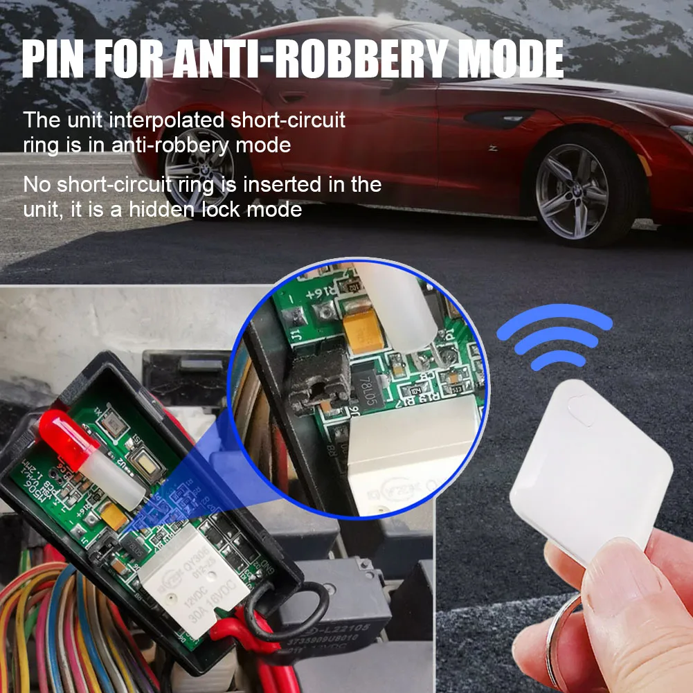 Car immobilizer system CHADWICK M506 Intelligent Anti-robbery 12V Universal Oil Circuit Engine Lock