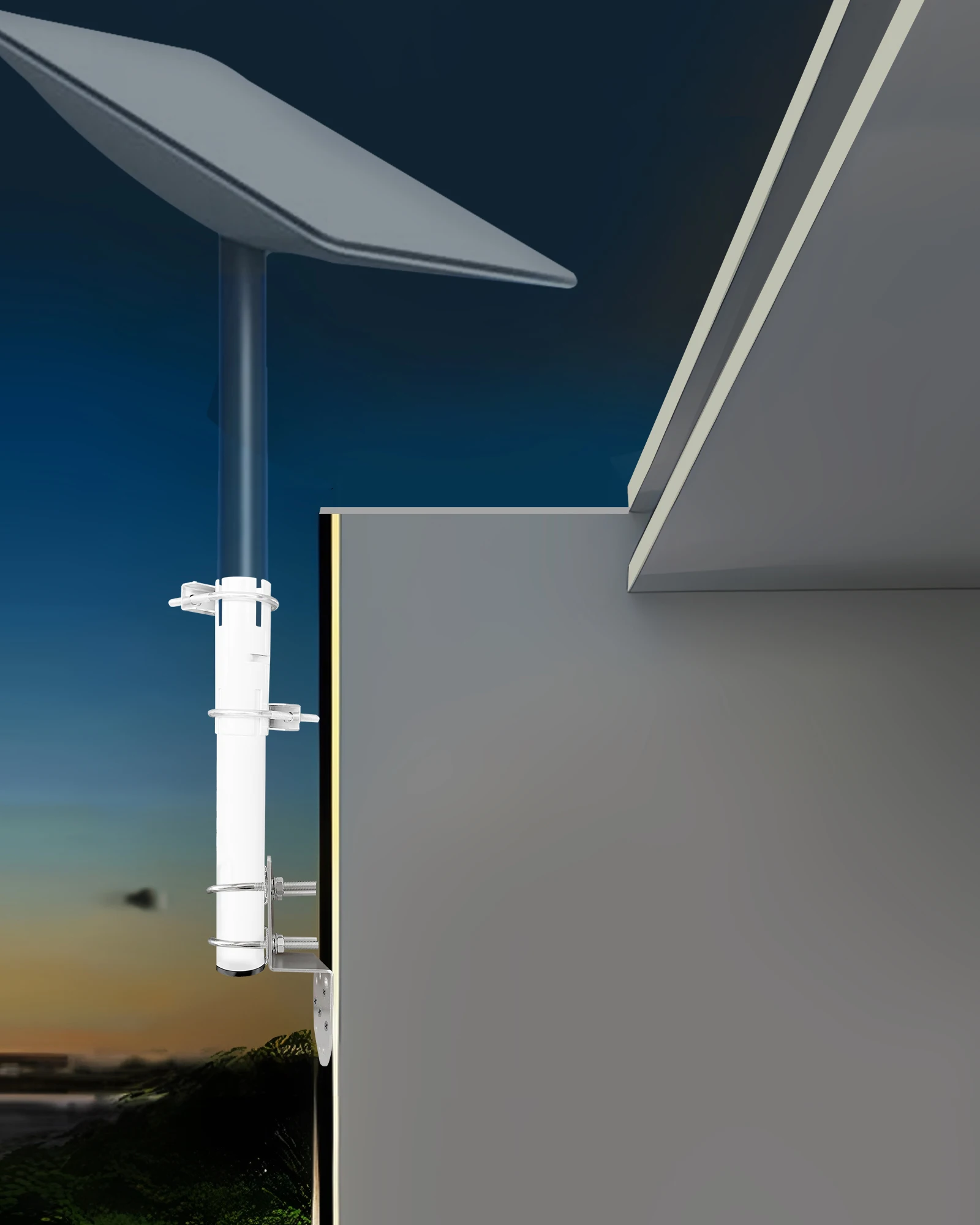 Staffa Per Antenna Starlink-Kit Di Installazione Starlink A Perno Regolabile In Acciaio Inossidabile Per Impieghi Gravosi, Per L'Installazione Di Tett