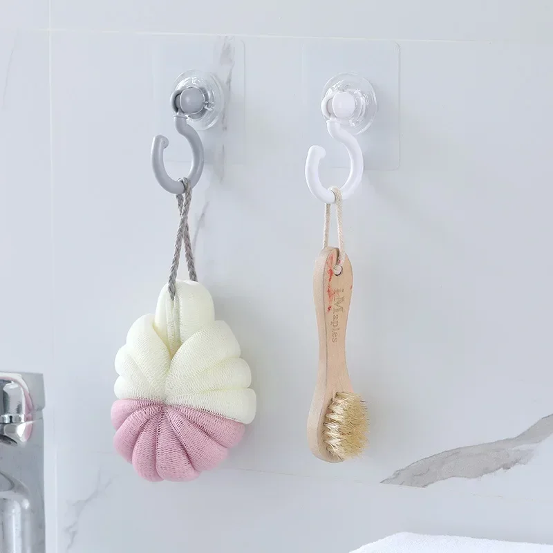 

5PC Ceiling Rotary Strong Hook Household Multifunction Adhesive Hook Kitchen Bathroom Wall Key Hanging Door Back Coat Hook